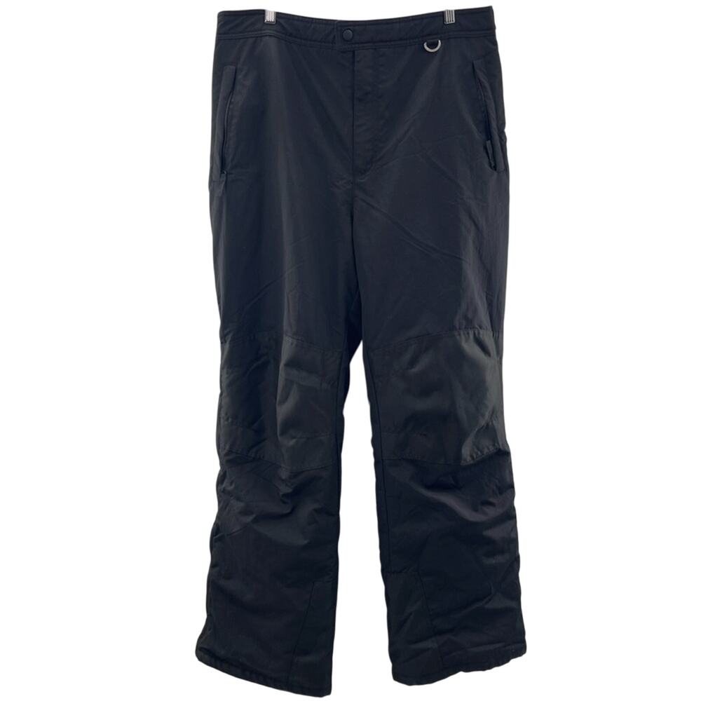 Slalom Men’s Nylon Performance Water Resistant Winter Ski Snow Pants Black XL